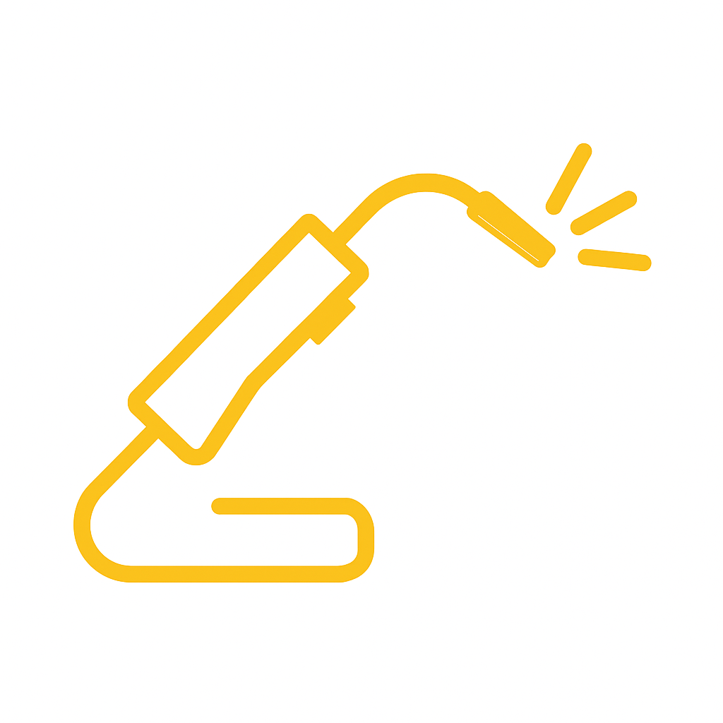 http://Yellow%20welding%20torch%20icon%20representing%20metal%20fabrication%20services
